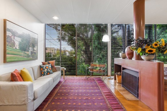The four-bedroom house overlooks Woollahra’s Elms Reserve.