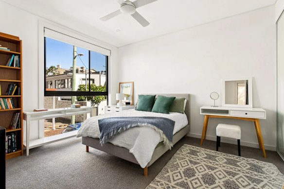 The torrens title property at 156G Bridge Road is in a corner position, with good access to natural light.