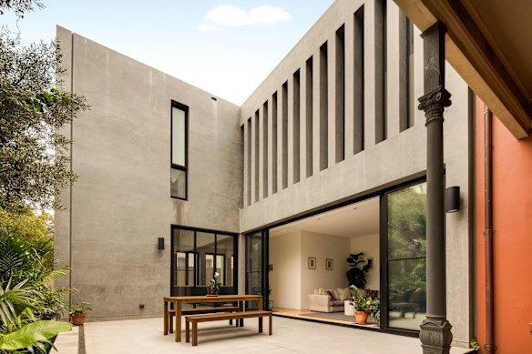 The seven-bedroom, five-bathroom property consists of an adjoining contemporary dwelling with an al fresco zone.