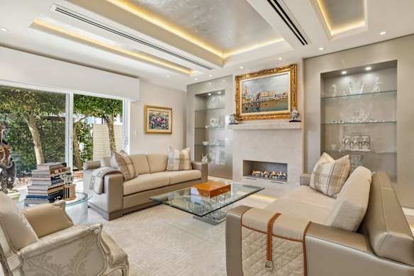 A living space of the Bellevue Hill property Angela Fleming bought in 2015.