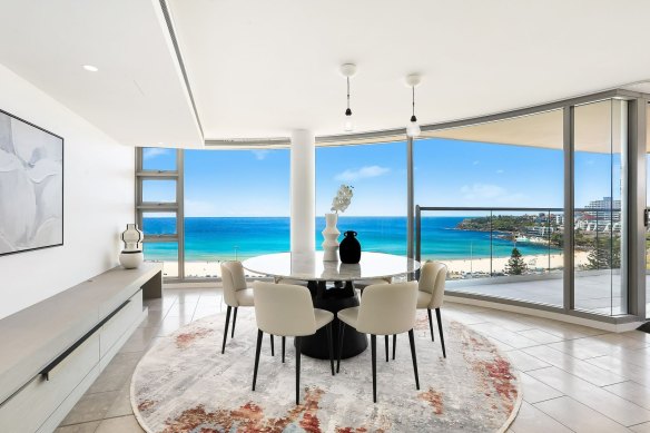 The Bondi sub-penthouse goes to auction on November 30 with a guide of $8.9 million.