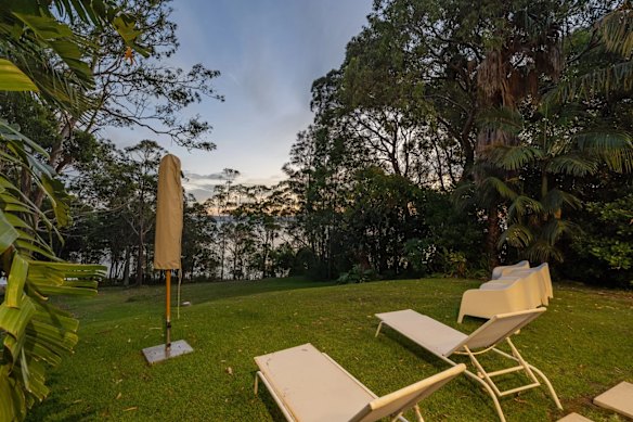 There are water views from every room.