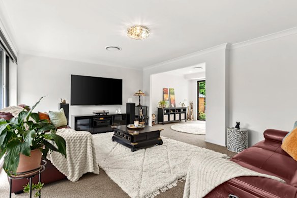 The single-level home sits on a 790.8 square metre block and is designed for open plan living.