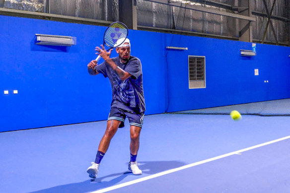 Kyrgios has been on a long comeback from a serious wrist injury.