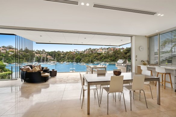 Rod and Merryn Pearse have paid about $13.5 million for an apartment in the boutique Watermarque block on Mosman Bay.