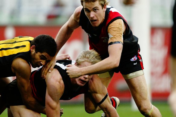 Andrew Welsh in action against Richmond in 2003.