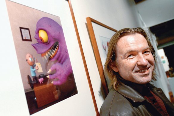 ‘Shakes’ pictured in 2005 at an exhibition of his work in Paddington. 