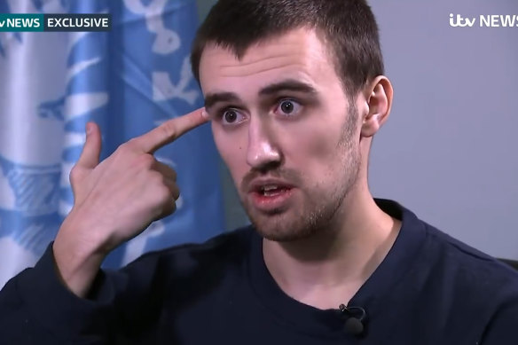 Jack Letts, known as 'Jihadi Jack', being interviewed on ITV News Britain in February 2019.