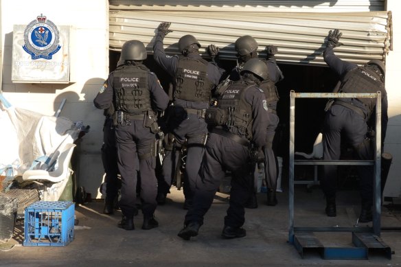 Following extensive inquiries, police executed search warrants across four Sydney suburbs on Tuesday morning.