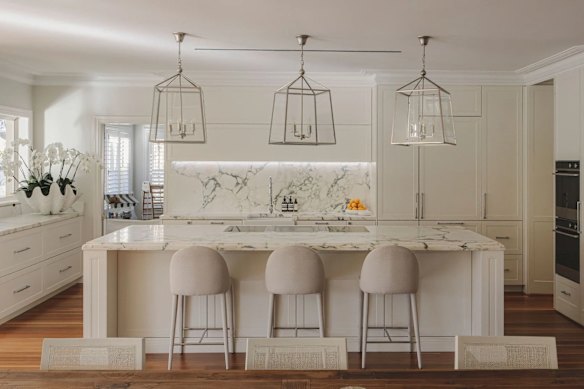The single-level house is designed for entertaining with a new kitchen, pool and games room with bar and wine cellar.