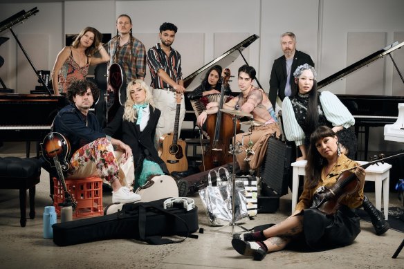 The cast of the MTC’s <i>My Brilliant Career</i>.