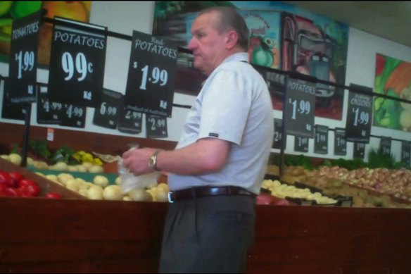 Tony Madafferi in his Noble Park fruit shop.