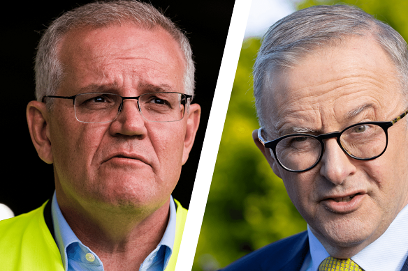 Scott Morrison and Anthony Albanese.