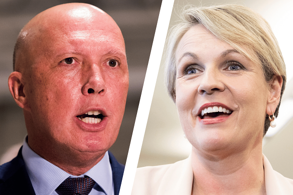 Opposition Leader Peter Dutton and Environment Minister Tanya Plibersek.