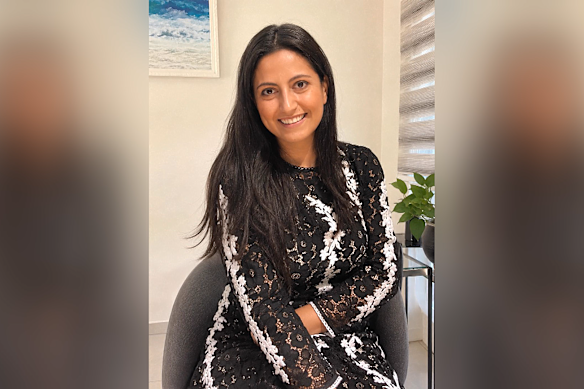 The deepfake image of a woman used to scam retired psychologist Michael out of $180,000.