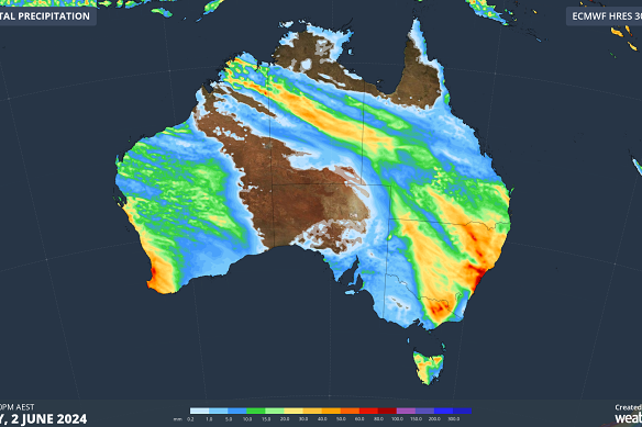 Rain forecast from Friday to Sunday.