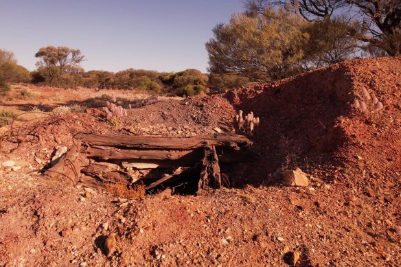 The mine shaft where Ray’s body was found.