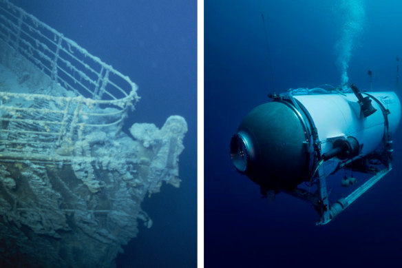 A submarine on a tourism expedition to explore the wreckage of the Titanic has gone missing off the coast of south-eastern Canada.