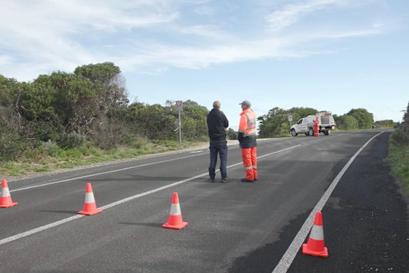 A search near Port Macdonnell on the south-east coast of South Australia.