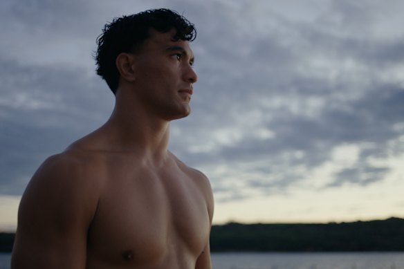 Joseph-Aukuso Suaalii in Stan Sport’s promotional material for the British and Irish Lions Tour. 