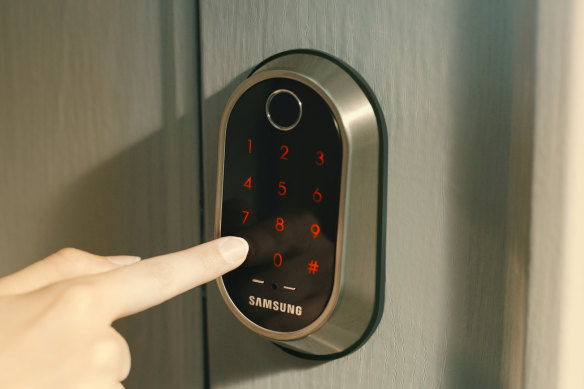 Smart locks allow you to secure your door via Wi-Fi, but also have a physical backup method.