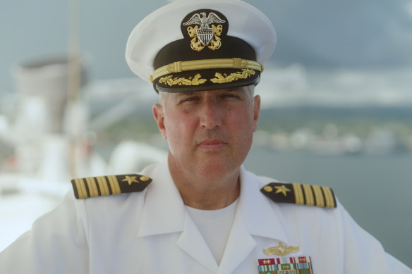 The US Commander of the Pacific Partnership, Captain Brian Quin. 
