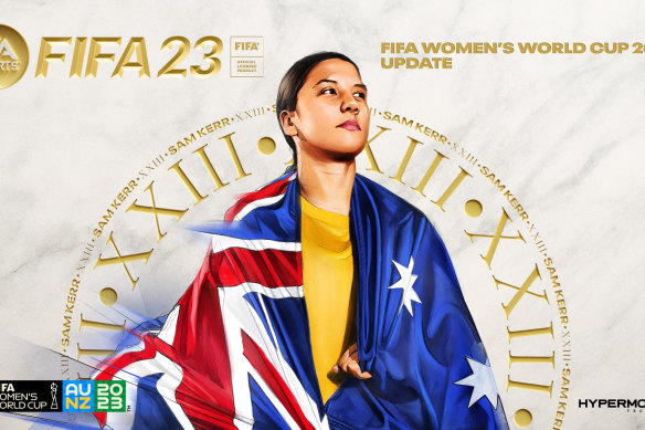 Kerr features on the key art for the FIFA 23 Women’s World Cup Australia and New Zealand 2023 video game.