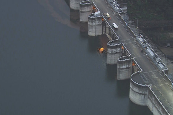 The Warragamba Dam is at 100 per cent capacity. 