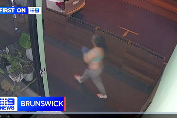CCTV footage showed the suspect walking the streets covered in blood.