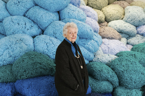 Sheila Hicks’ vivid work is on display.