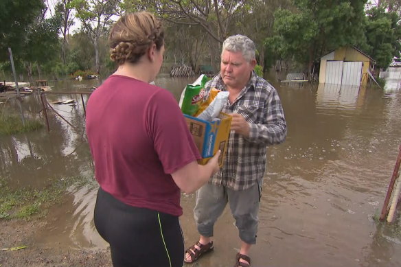 Floods at Moama in NSW. 