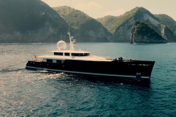 Craig Thrupp’s yacht.