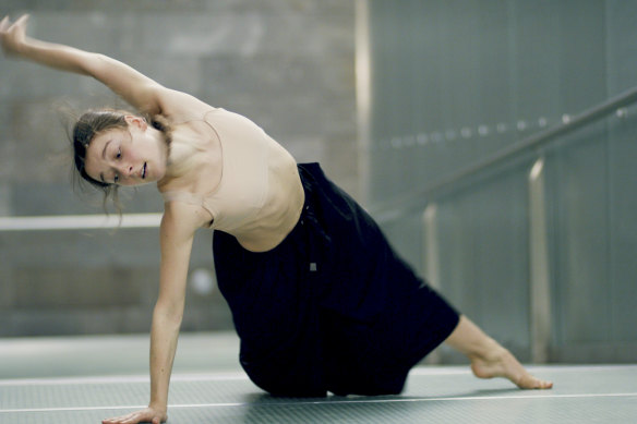 Benedicte Bemet in the digital production of <i>Capriccio</i>, which was inspired by the challenge of her major injury.
