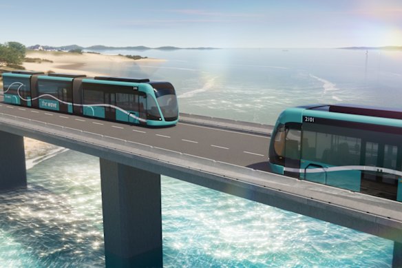 The Queensland government wants to connect Brisbane to the Sunshine Coast via a rail and light rail alternative dubbed “The Wave”.