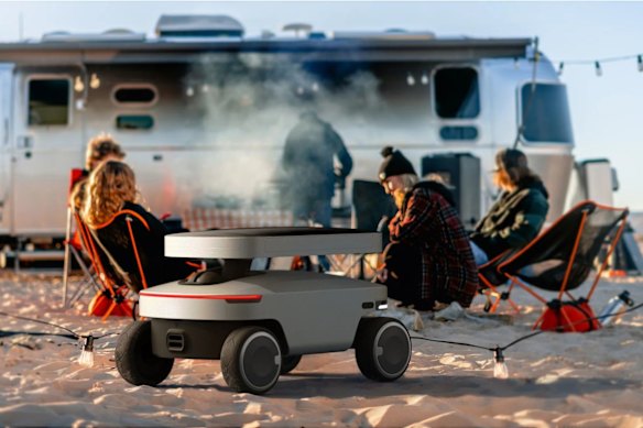 Jackery’s Solar Mars Bot is a portable battery station that can angle its own solar panels and drive around to find the best sun.