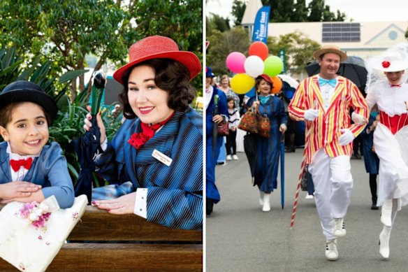 Maryborough celebra sua filha mais famosa, a autora de Mary Poppins, PL Travers, com limpadores de chaminés, corridas de babás e um grande desfile.