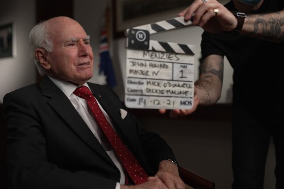 John Howard narrated a new documentary showing home movie footage taken by Liberal Party founder Robert Menzies. 
