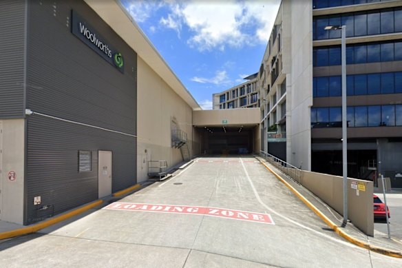 A man’s body was found in the loading dock at Woolworths in Nundah.