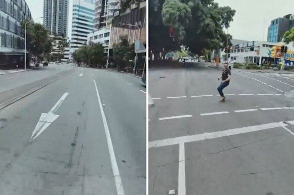 Se dice que los niños evitaron por poco a los peatones y condujeron por el lado equivocado de la carretera.