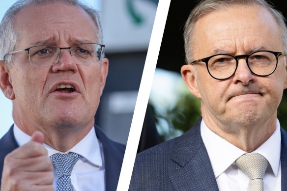 Prime Minister Scott Morrison and Labor leader Anthony Albanese.