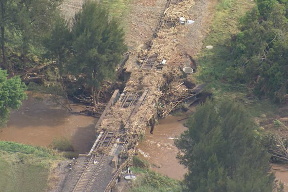 Dangerous flash flooding wreaked havoc in Eugowra on Monday.