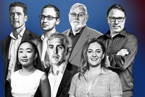 Herald experts Max Maddison, Michael Koziol, Ross Gittins, Matt Wade, Millie Muroi, Matt O’Sullivan and  Alexandra Smith.