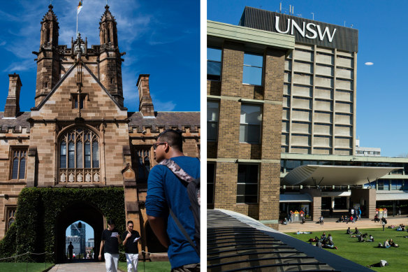 Two NSW universities, the University of Sydney and UNSW, are in the top 20 in the QS rankings.