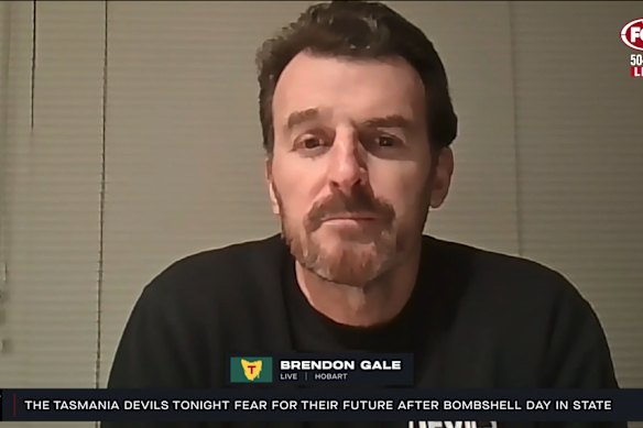 Brendon Gale moved to allay fears about the future of the Tasmanian team in an appearance on Fox Footy’s AFL 360 on Wednesday night.