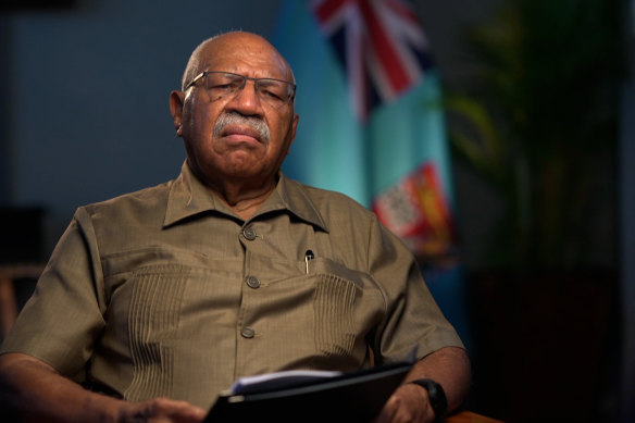 Fijian Prime Minister Sitiveni Rabuka.