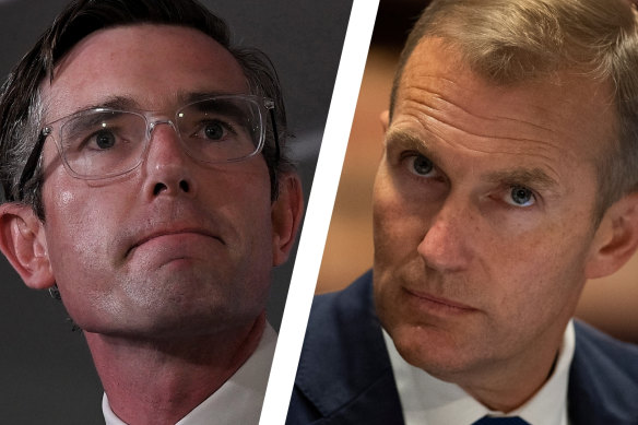 Dominic Perrottet (left) and Rob Stokes (right) are vying to be NSW’s next premier.