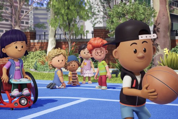<i>Eddie’s Lil’ Homies</i> voice cast includes Hunter Page-Lochard, who plays the young Eddie (far right).