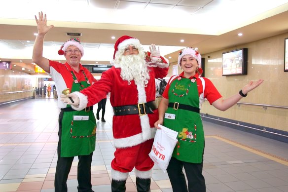 Santa Claus and his elves will be travelling on Queensland trains this week.
