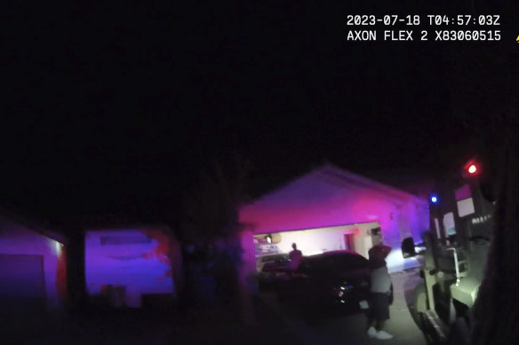 Police raided a home in Henderson, Nevada in July in search of evidence. 