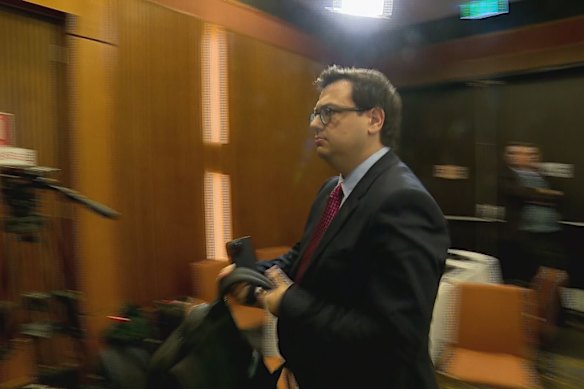 GetUp's David Sharaz is leaving the National Press Club on Wednesday.
